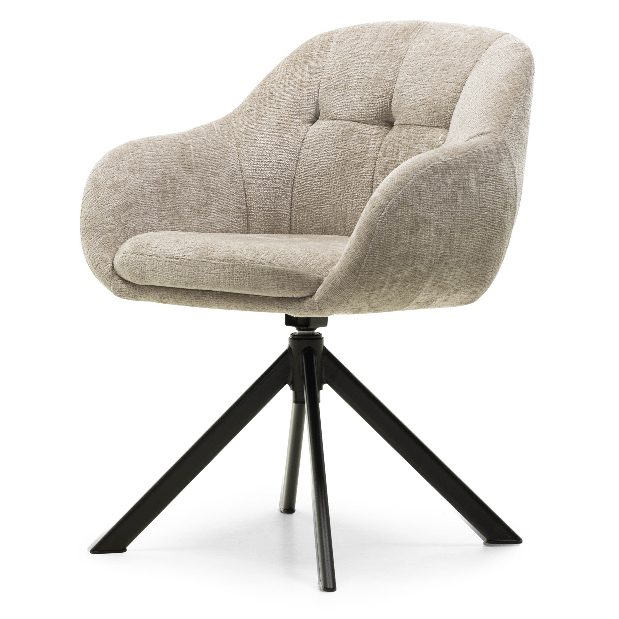 Swivel chair VALORE, sand/black legs