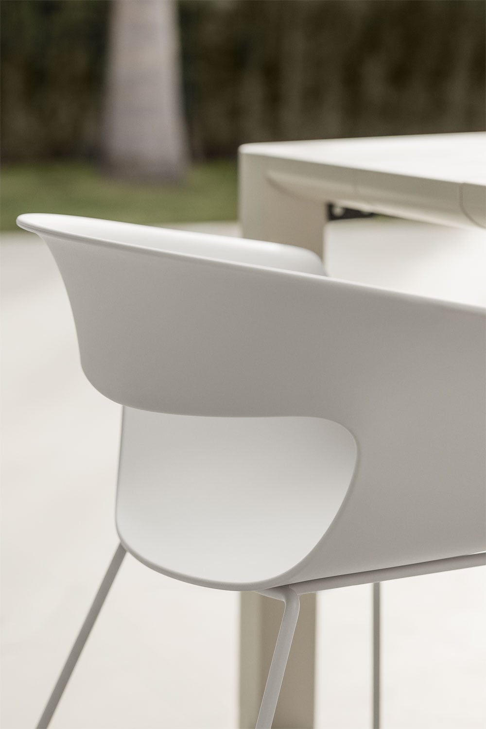 Outdoor chair BRAVO, White grey