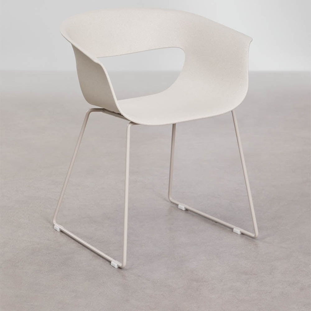 Outdoor chair BRAVO, White stone
