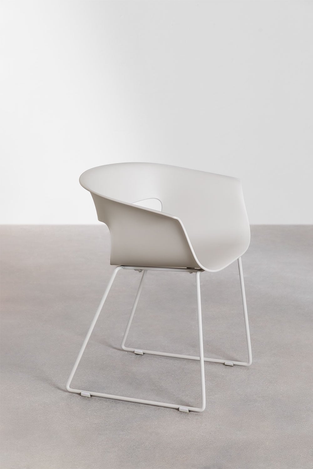 Outdoor chair BRAVO, White grey