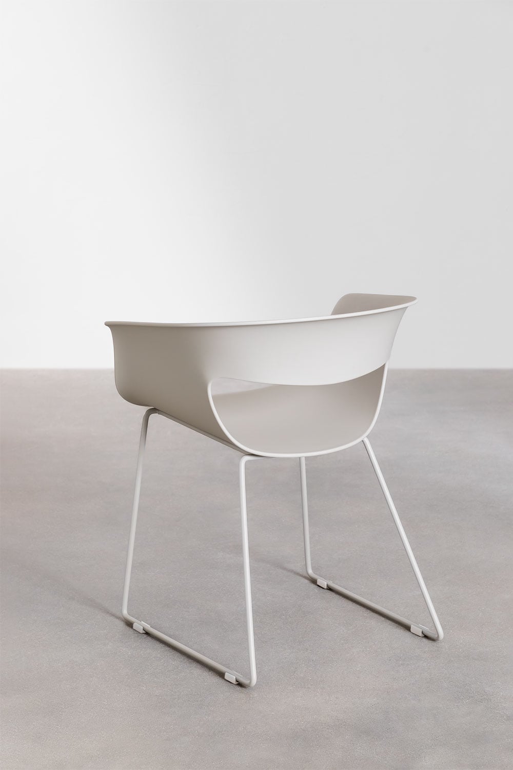 Outdoor chair BRAVO, White grey