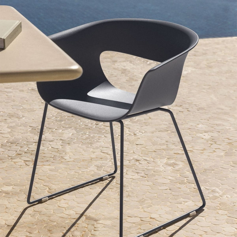 Outdoor chair BRAVO, graphite grey