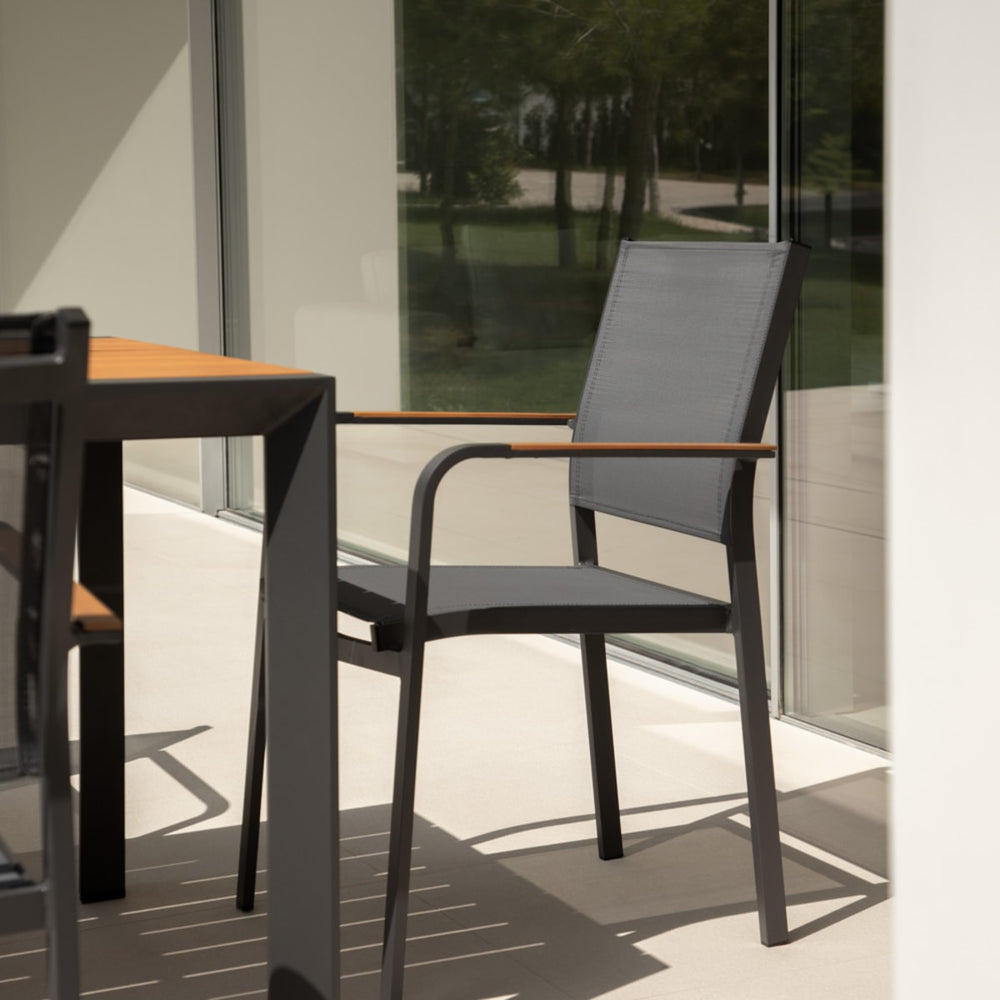 Outdoor chair FERRO, Graphite grey