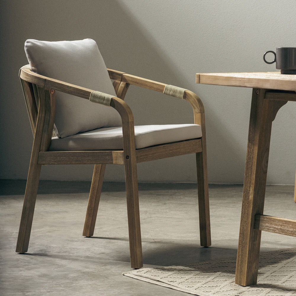 Outdoor chair CHALET, wicker, acacia FSC