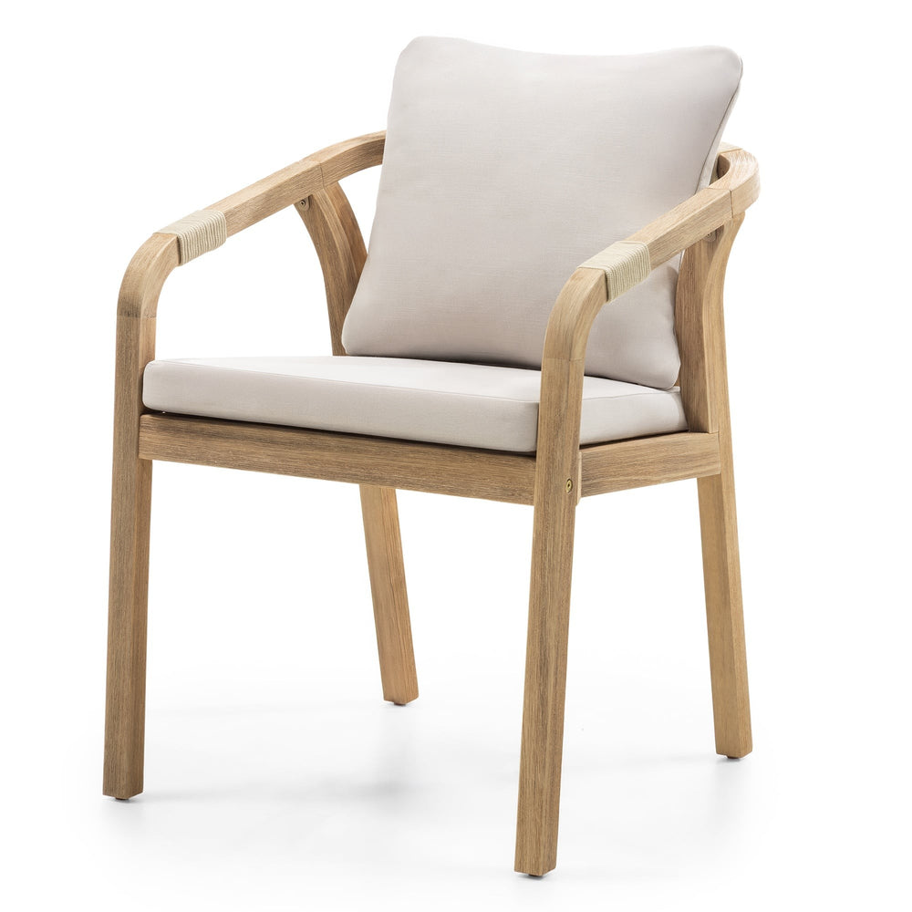 Outdoor chair CHALET, wicker, acacia FSC
