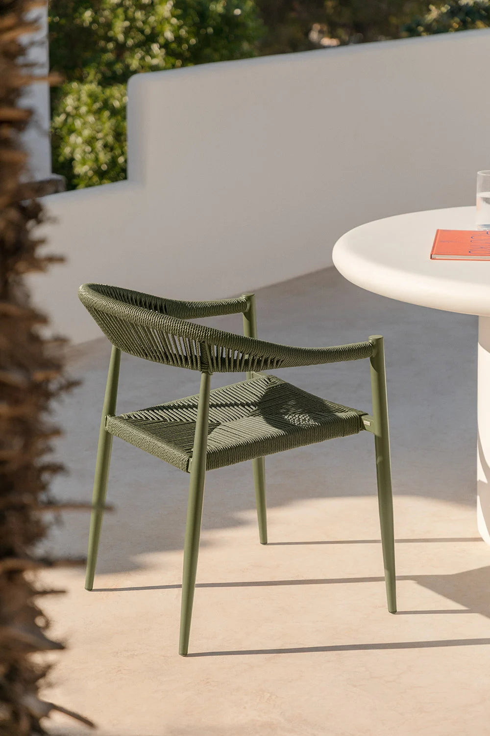 Outdoor chair LEON, Olive green