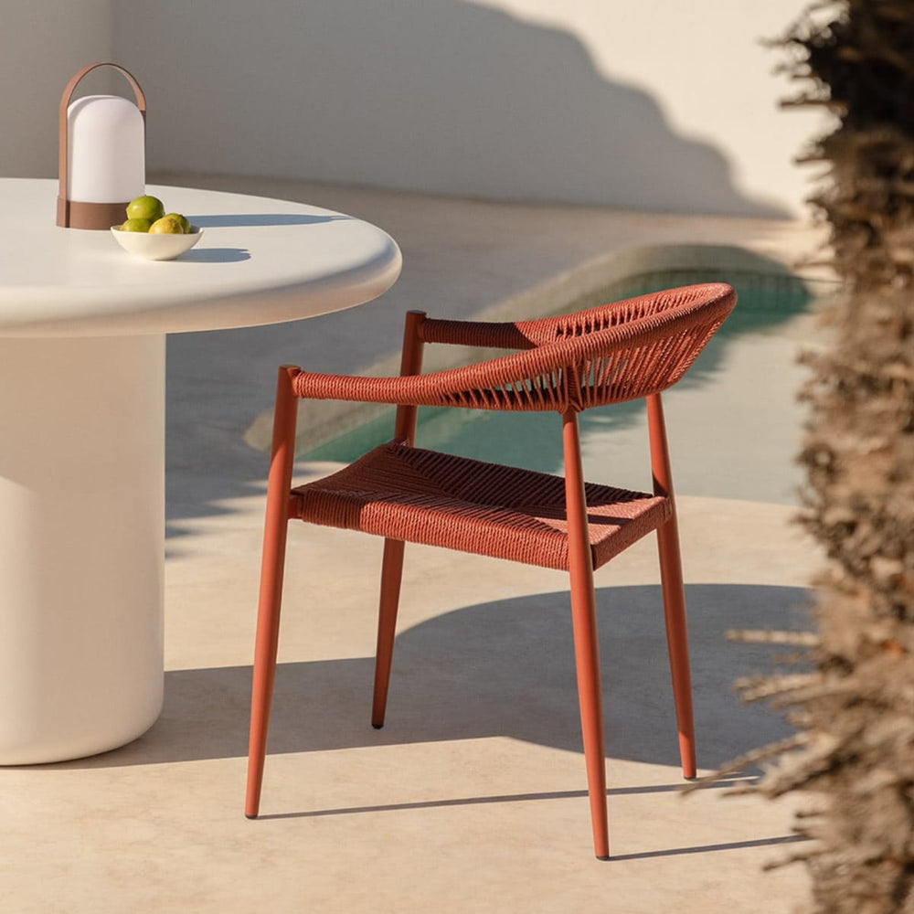 Outdoor chair LEON, Roof red
