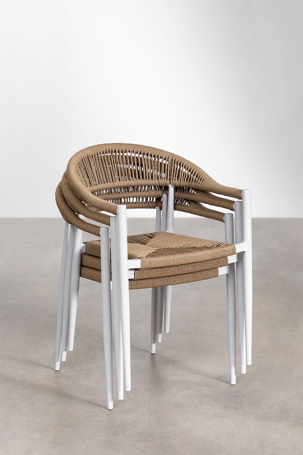 Outdoor chair LEON, Gardenia white