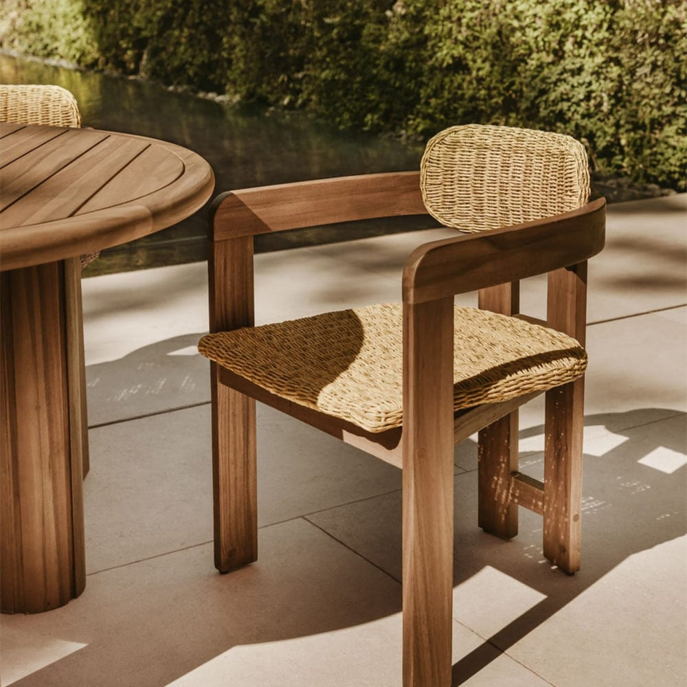 Outdoor chair KORALO, dark acacia brown