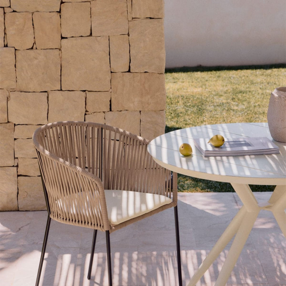 Outdoor chair CORDOVA, honey and black