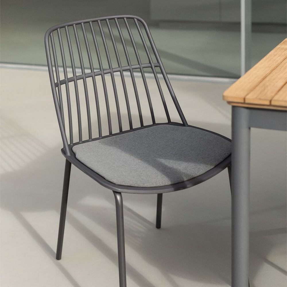 Outdoor chair SVELTO, graphite gray
