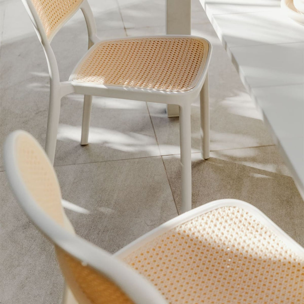 Outdoor chair OQUERCO armless, white