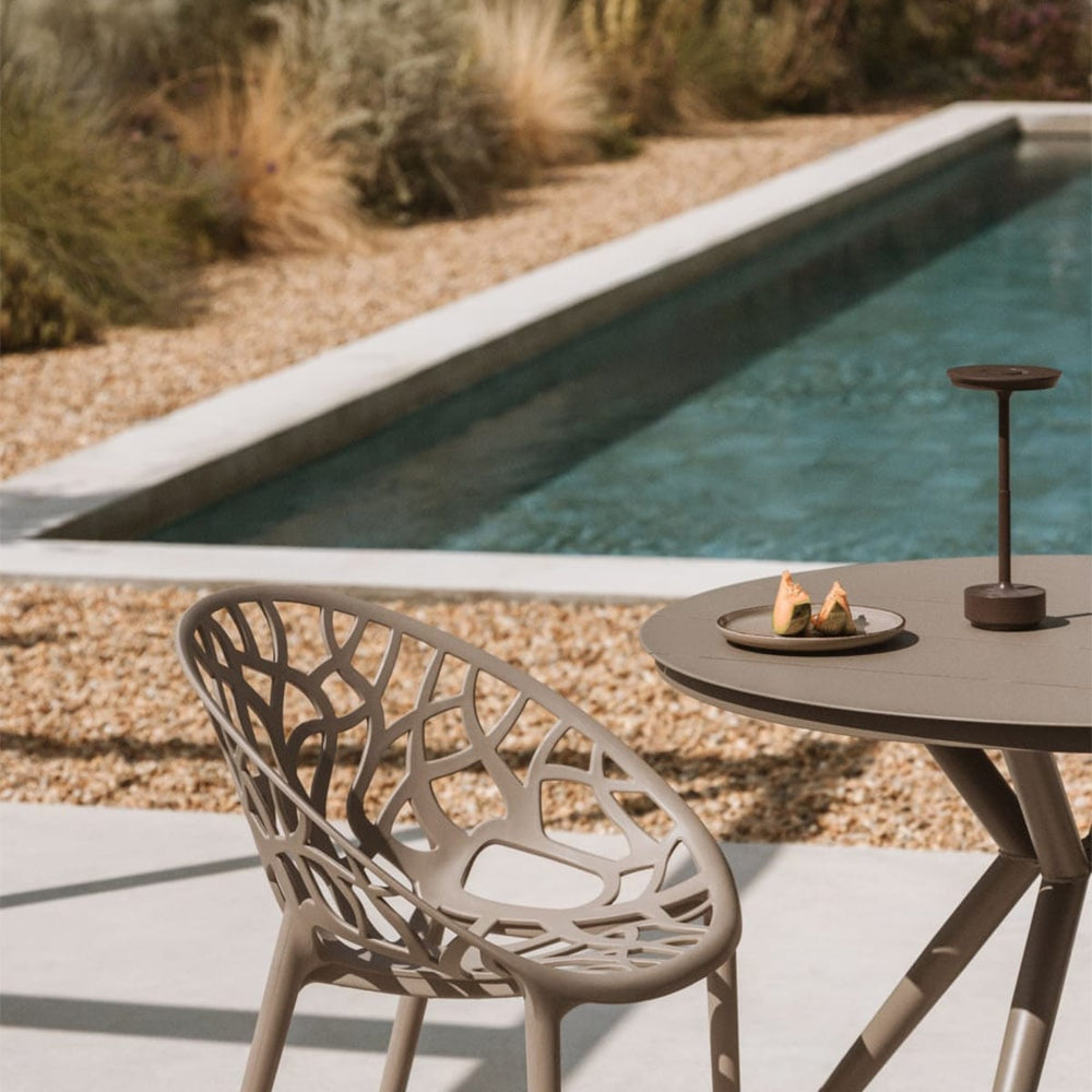 Outdoor chair MEKANO, mocha brown