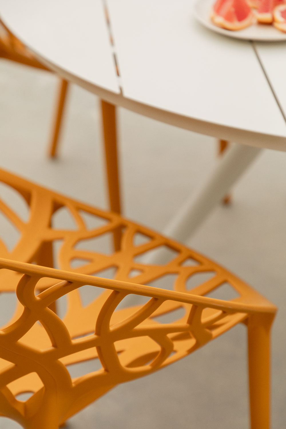 Outdoor chair MEKANO, mustard