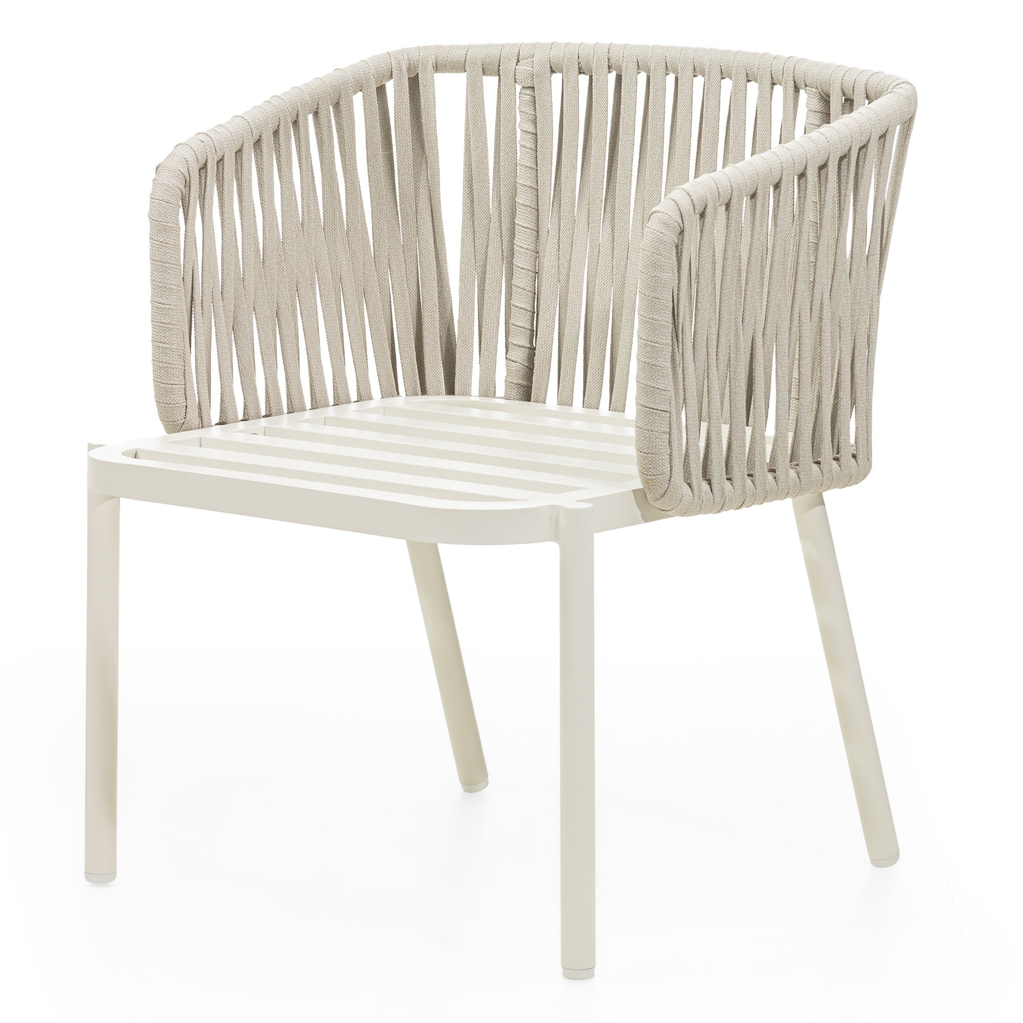 RIBAUD outdoor chair, rope, sand