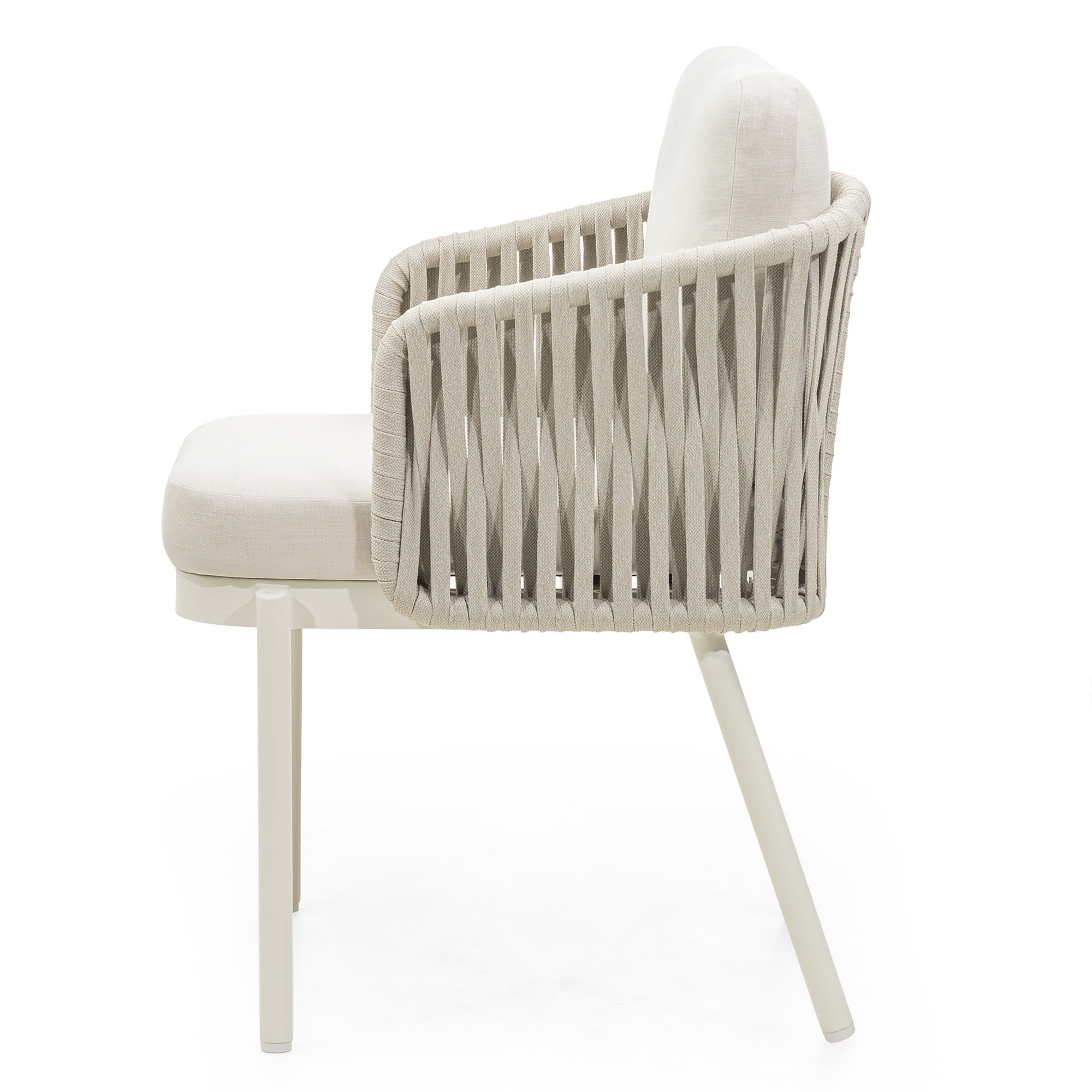 RIBAUD outdoor chair, rope, sand