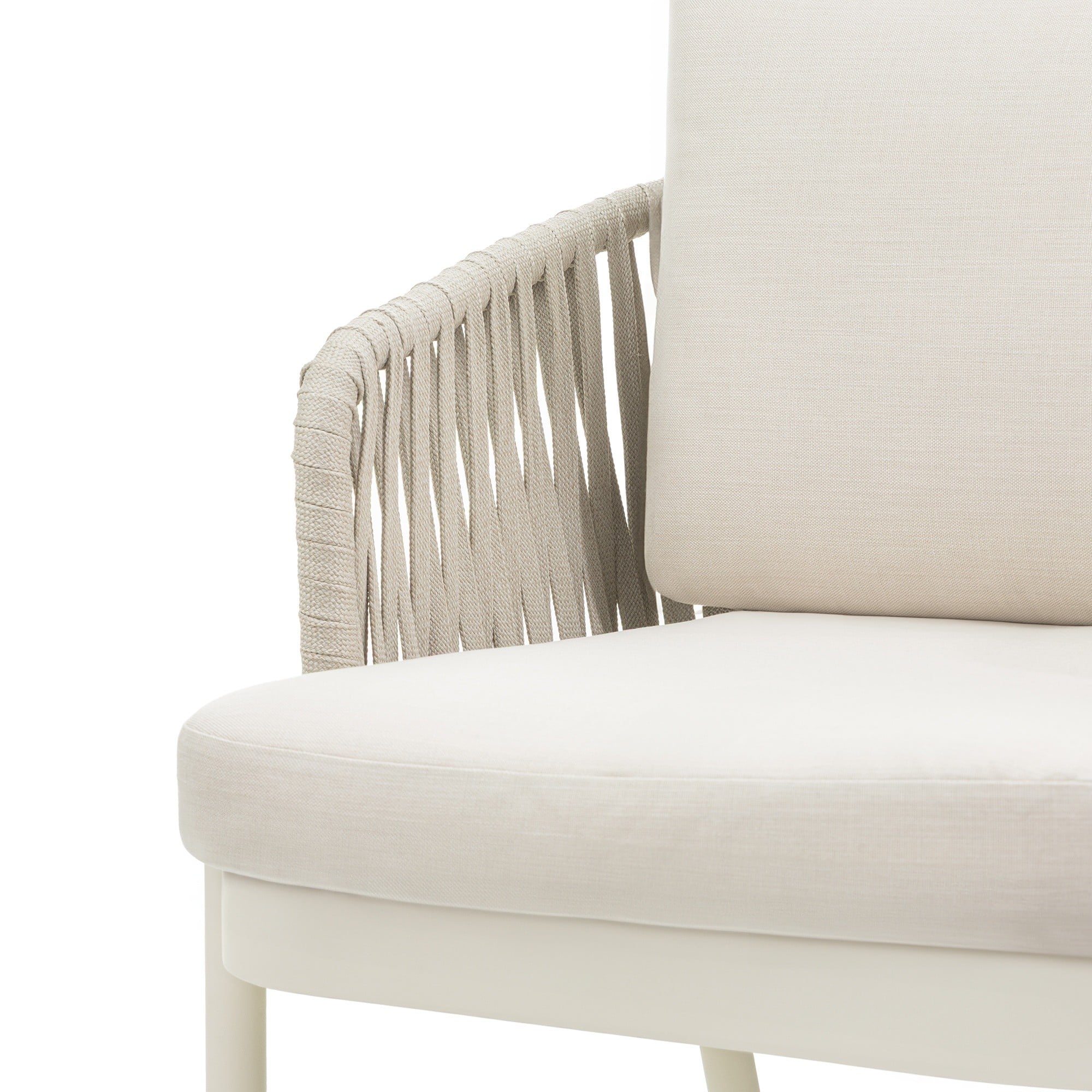 RIBAUD outdoor chair, rope, sand