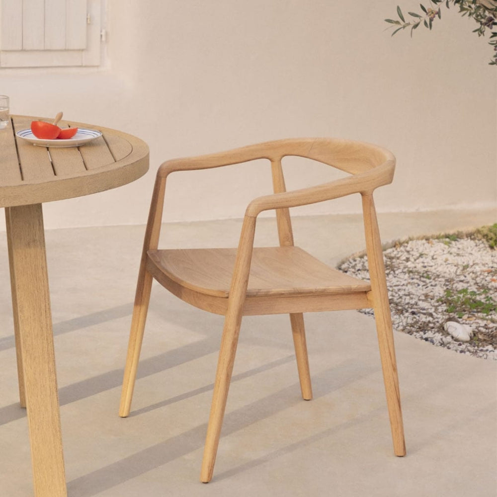 Outdoor chair TIKARO, light teak