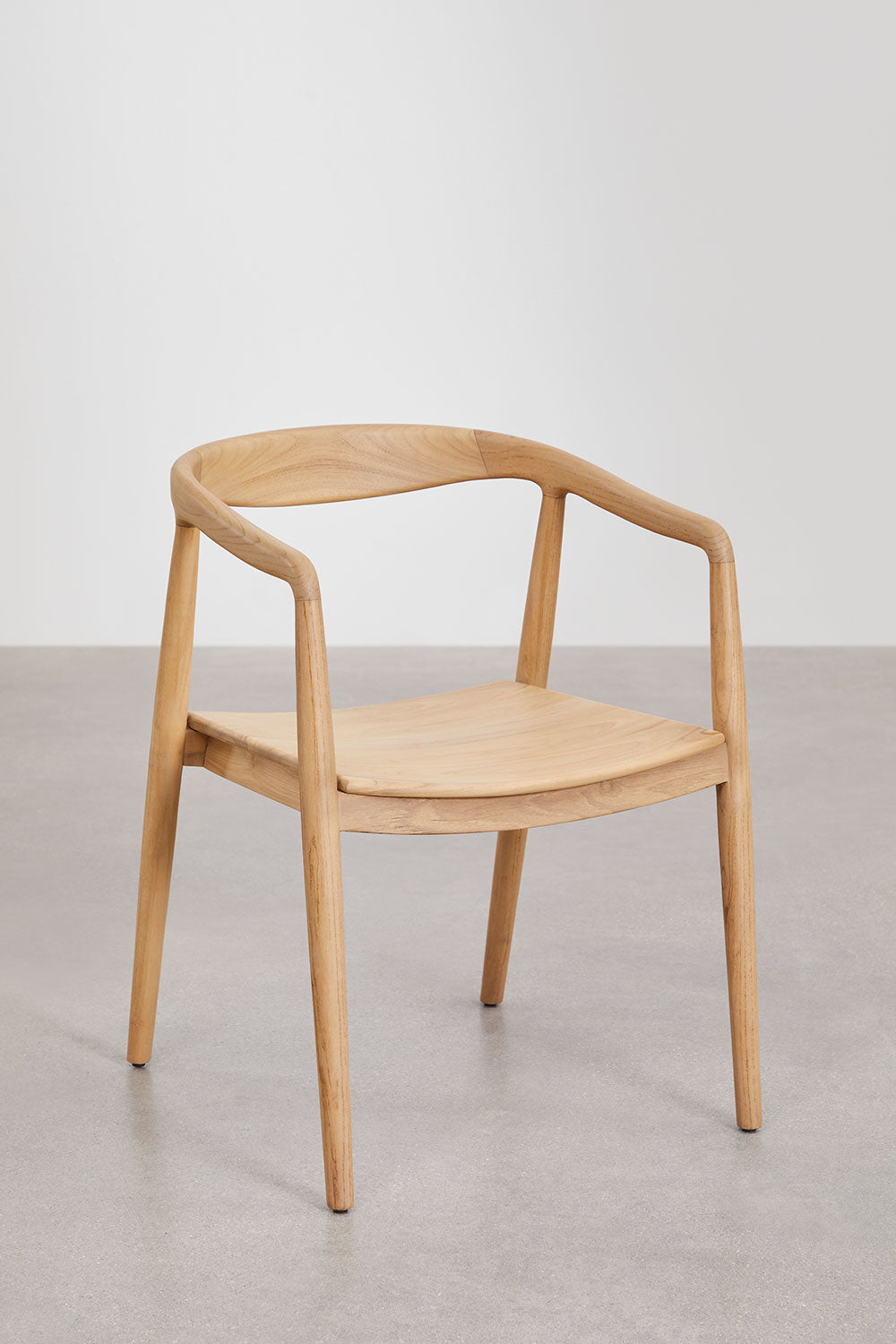 Outdoor chair TIKARO, light teak