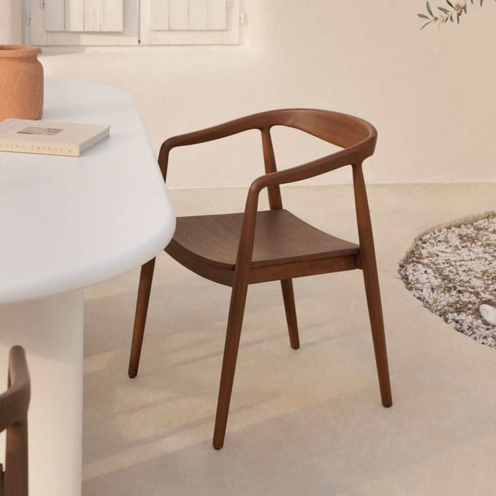 Outdoor chair TIKARO, dark teak (2 variants)