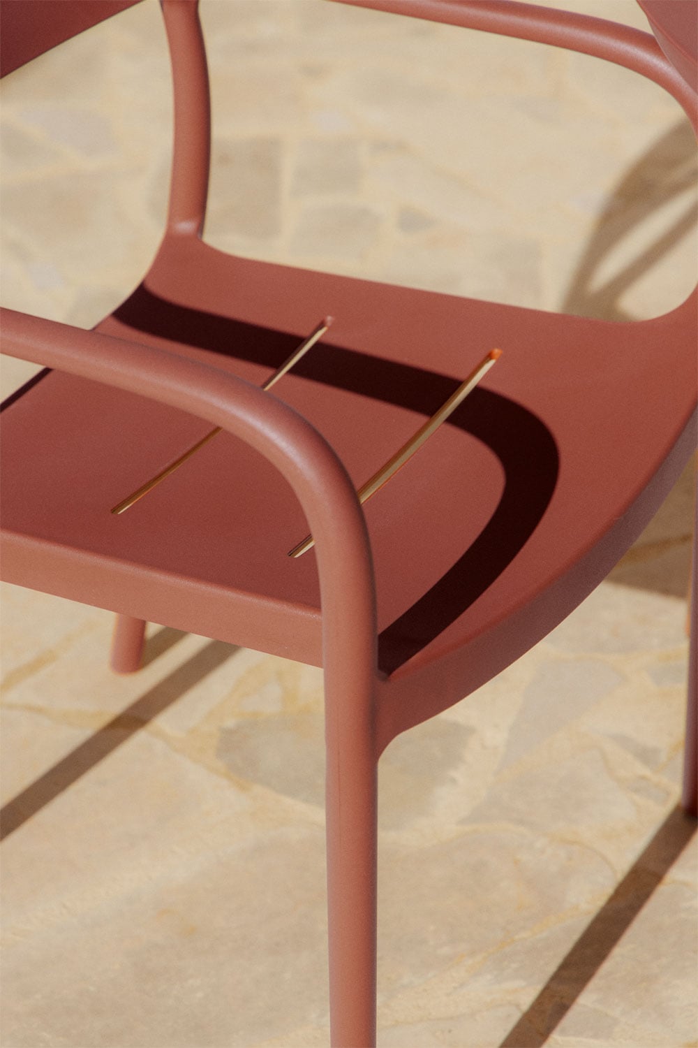 Outdoor chair GRZARA, terracotta