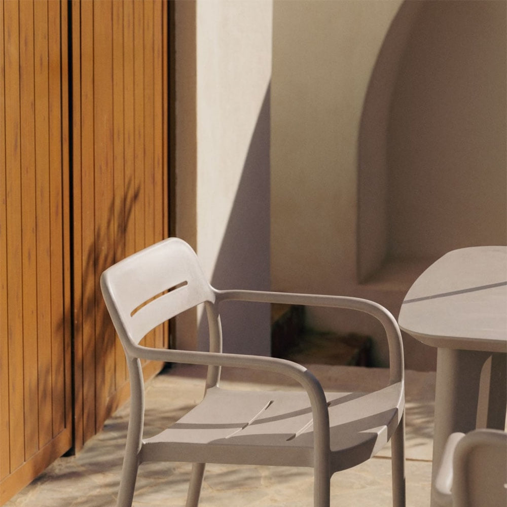 Outdoor chair GRZARA, mocha brown