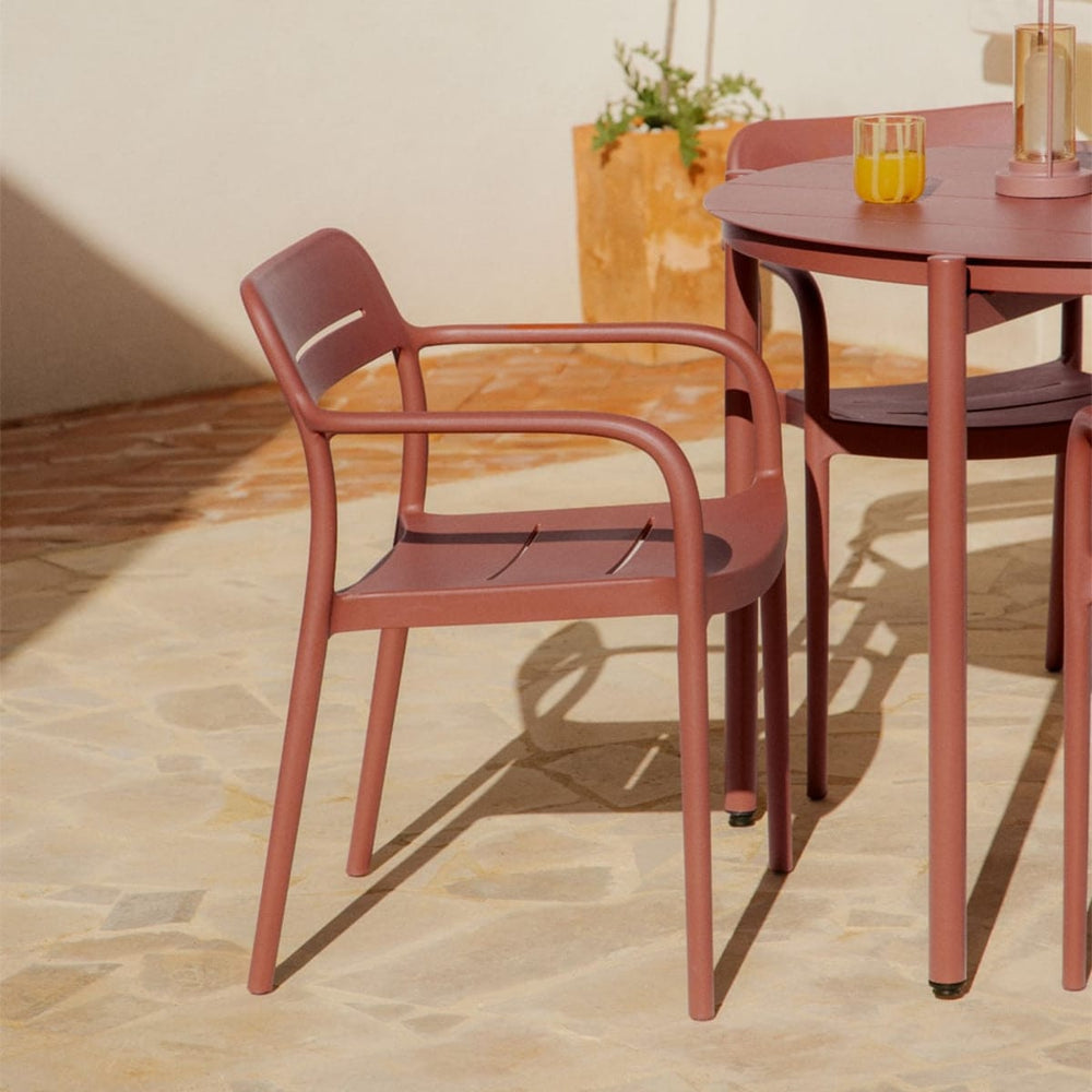 Outdoor chair GRZARA, terracotta