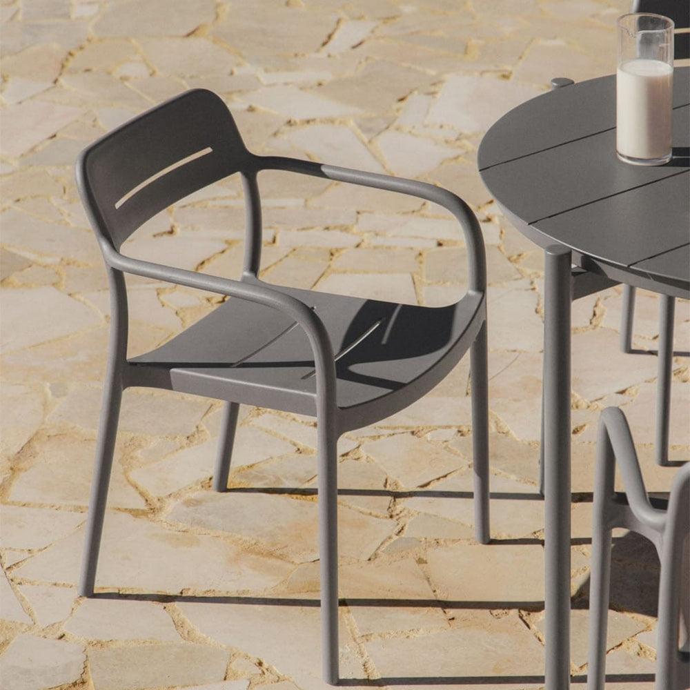 Outdoor chair GRZARA, graphite gray