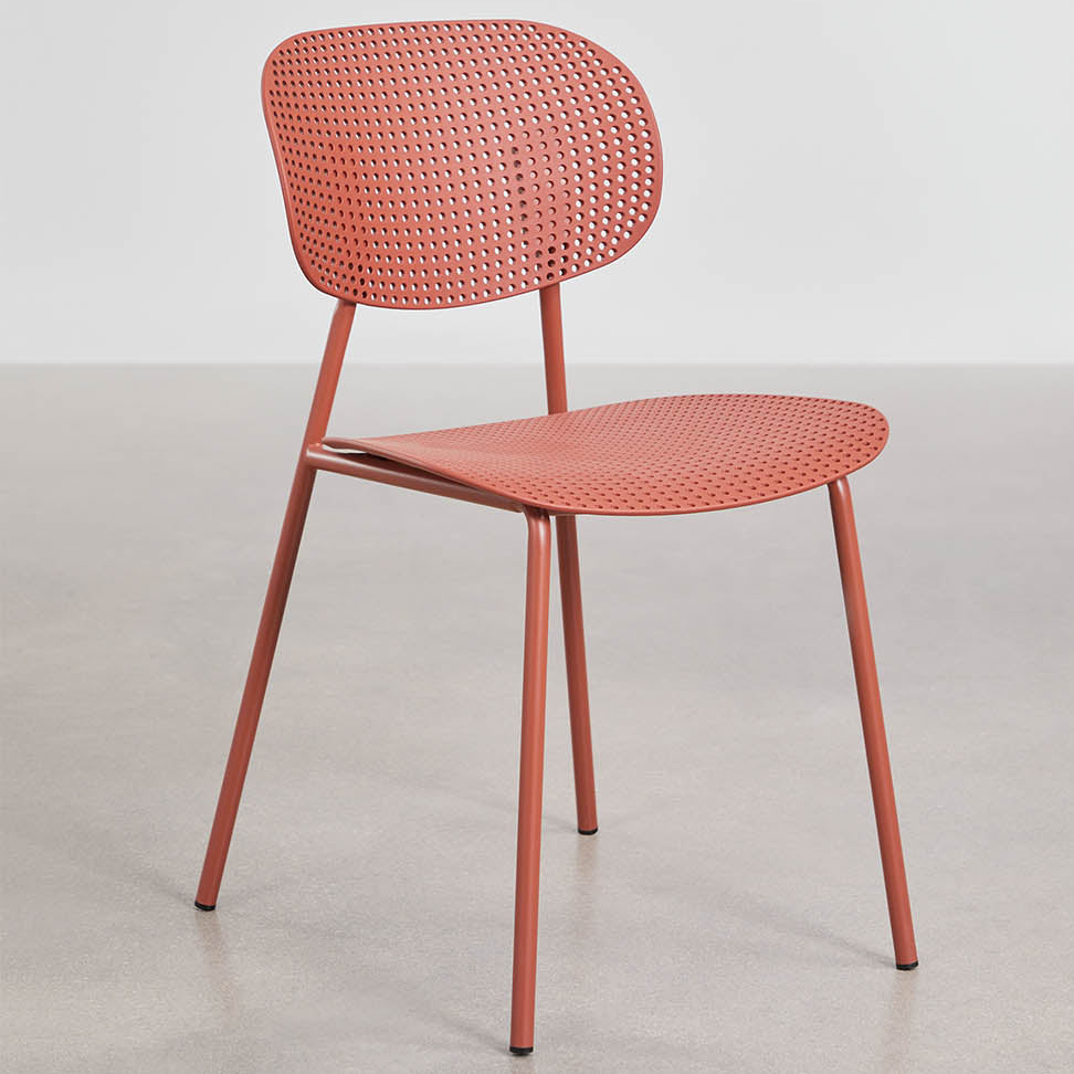 Outdoor chair TUPAH, terracotta