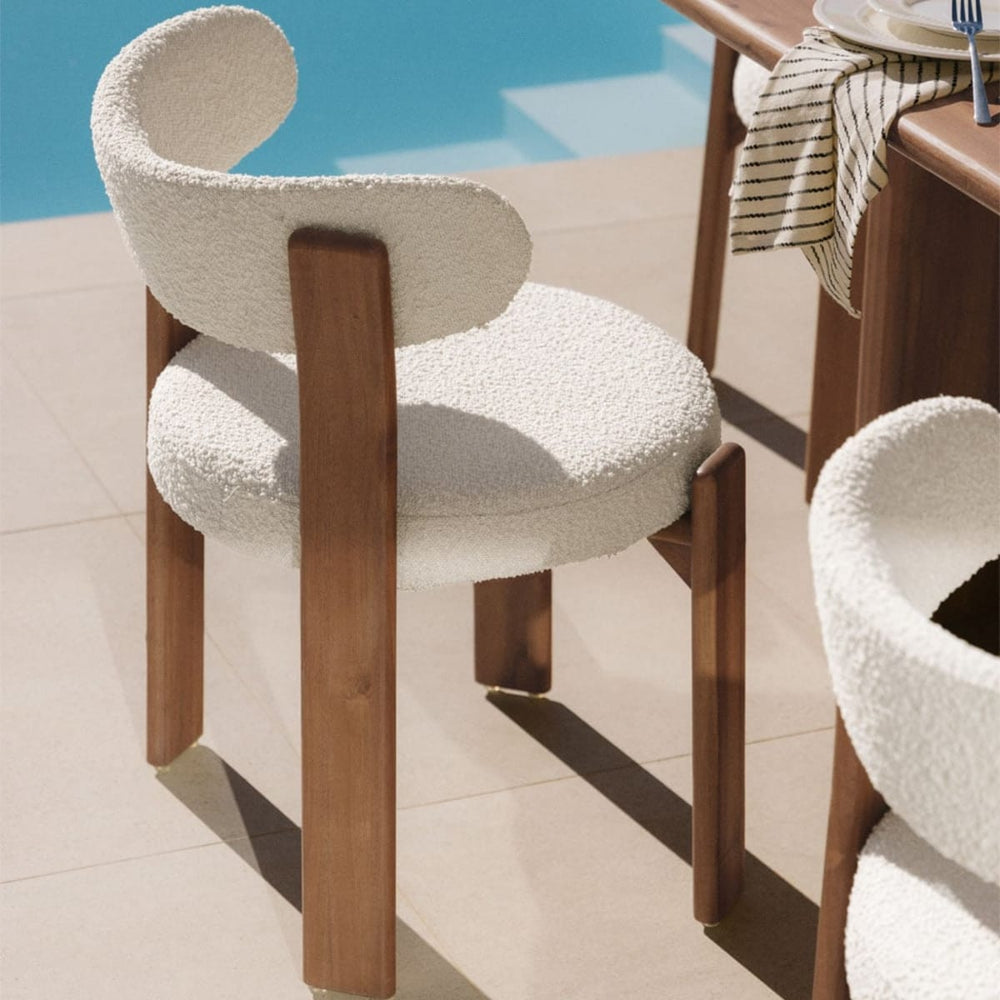 Outdoor chair KOMPAKTO, textured fabric