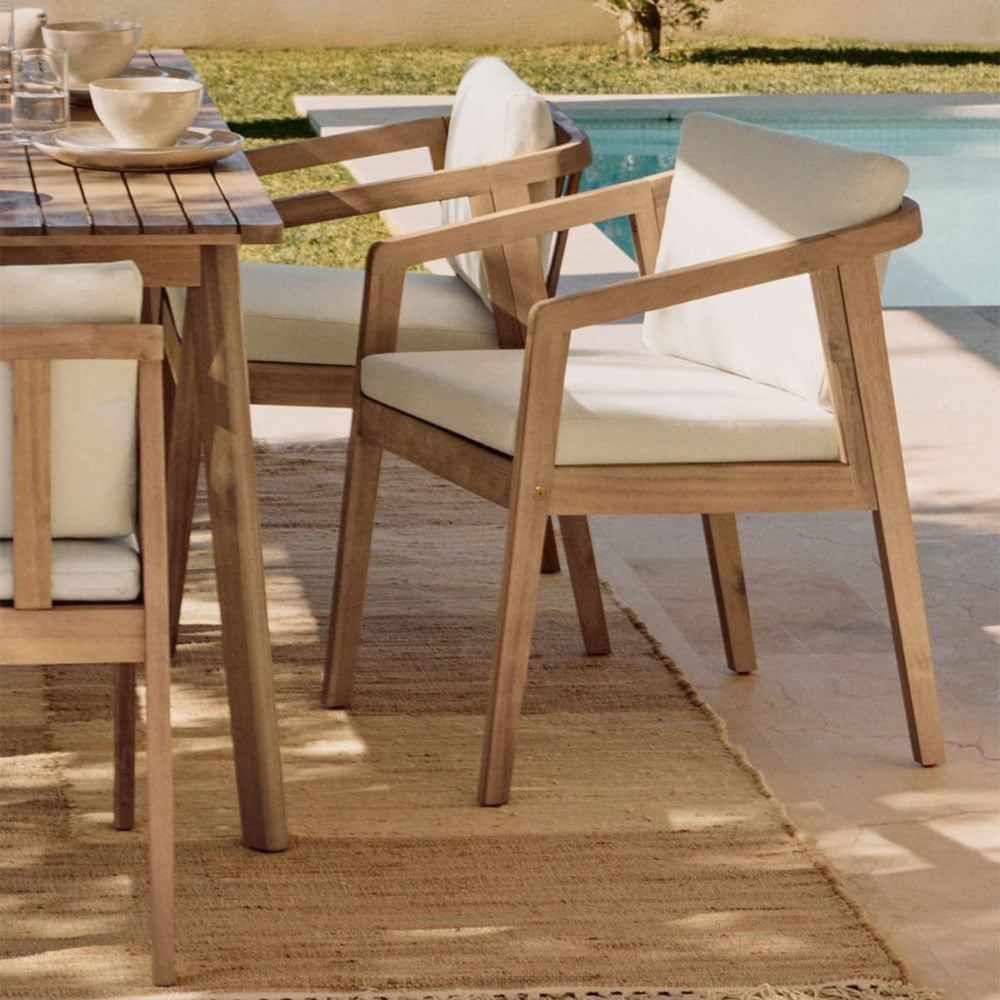 Outdoor chair VIRVO, acacia, light (1 pc.)