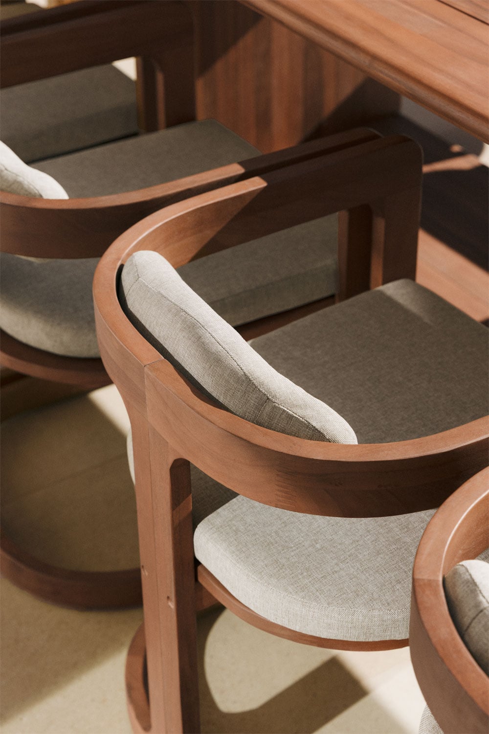 EUKAS outdoor chair, eucalyptus wood