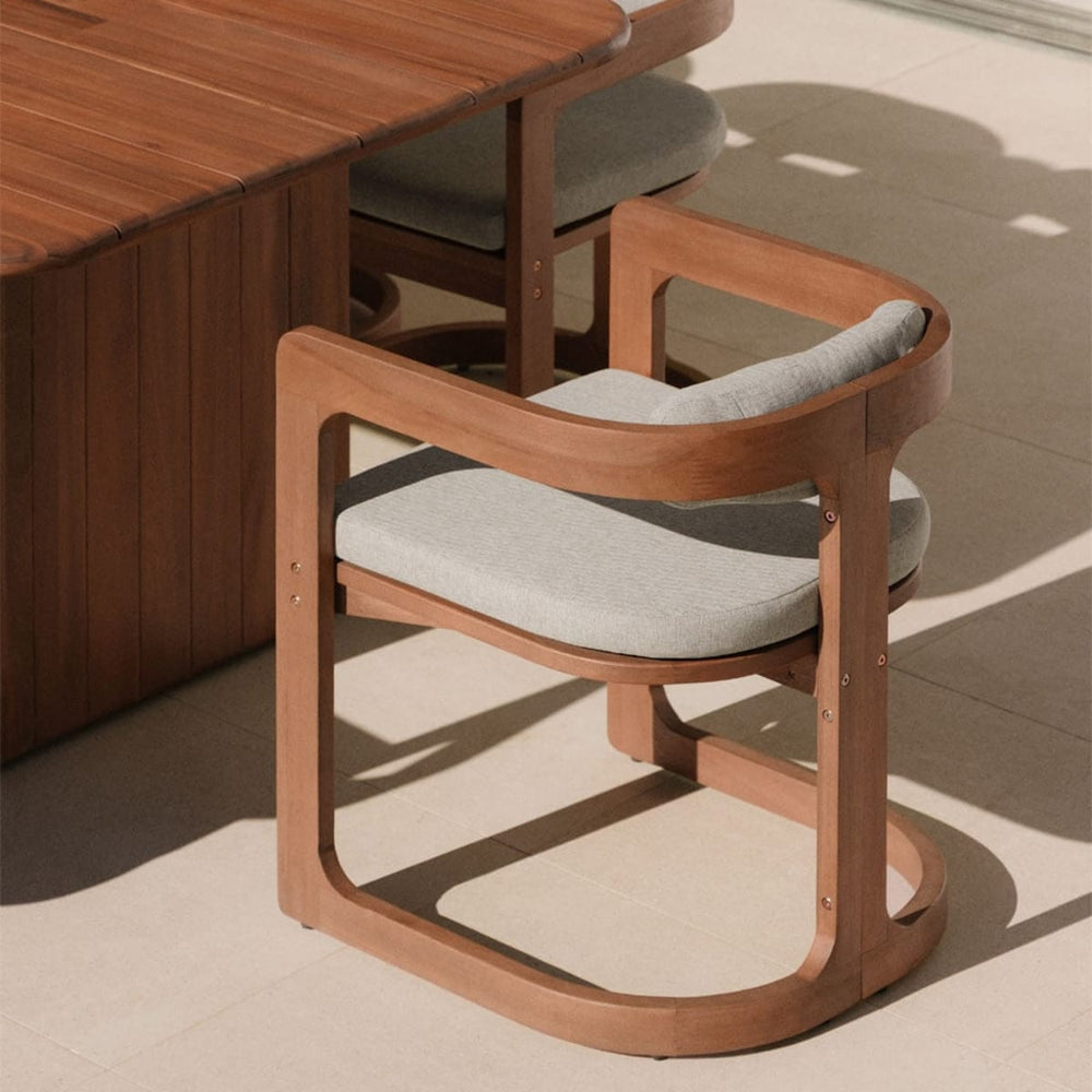 EUKAS outdoor chair, eucalyptus wood