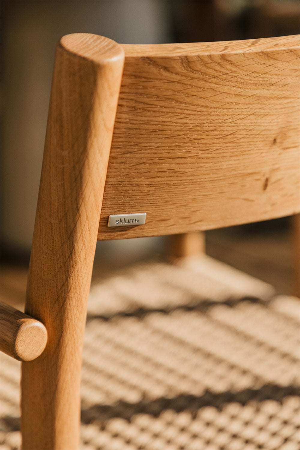 Outdoor chair QUERCO, natural oak