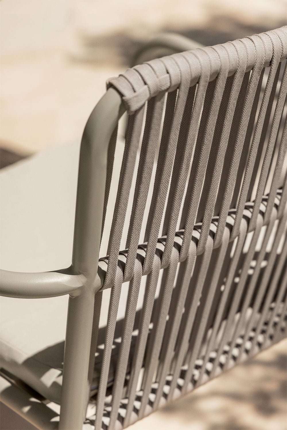 Stackable outdoor chair FLORA, Smoky Green