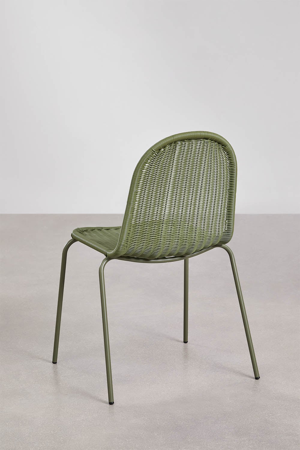 Outdoor chair ALTANO without armrests, olive green