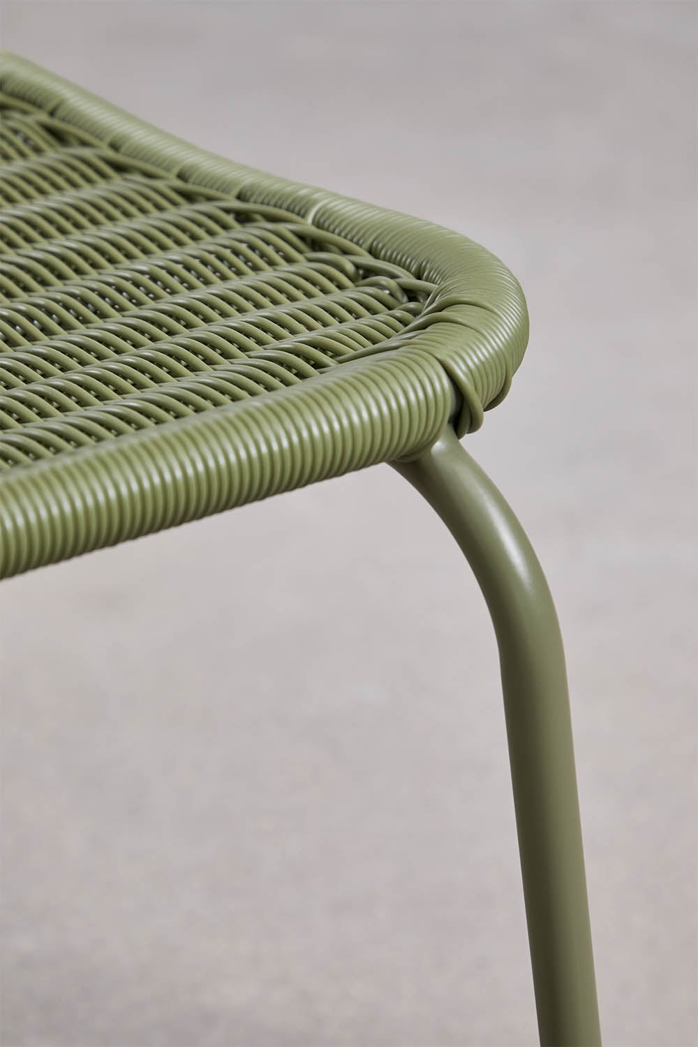 Outdoor chair ALTANO without armrests, olive green