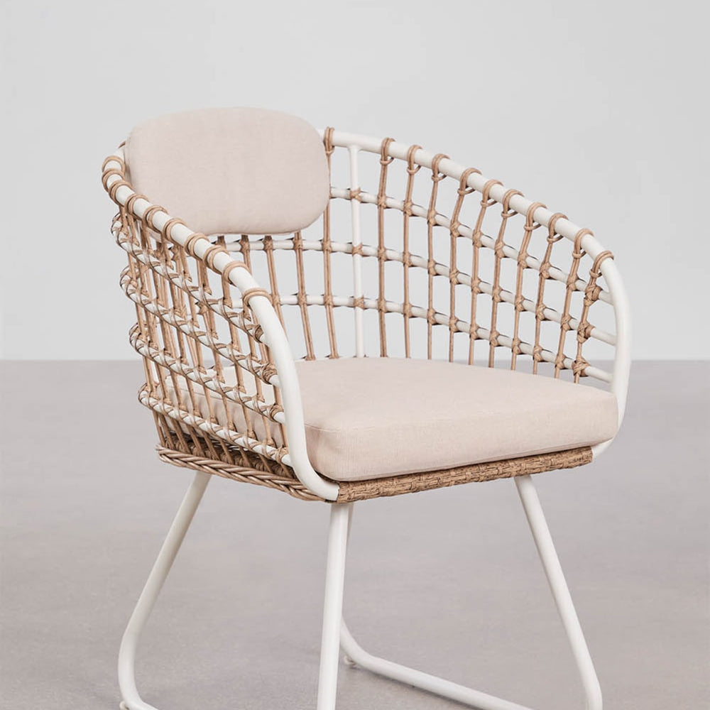 KOMODO outdoor armchair, white