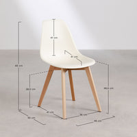 Valgomojo kėdė SKANDERA, Šviesiai pilka