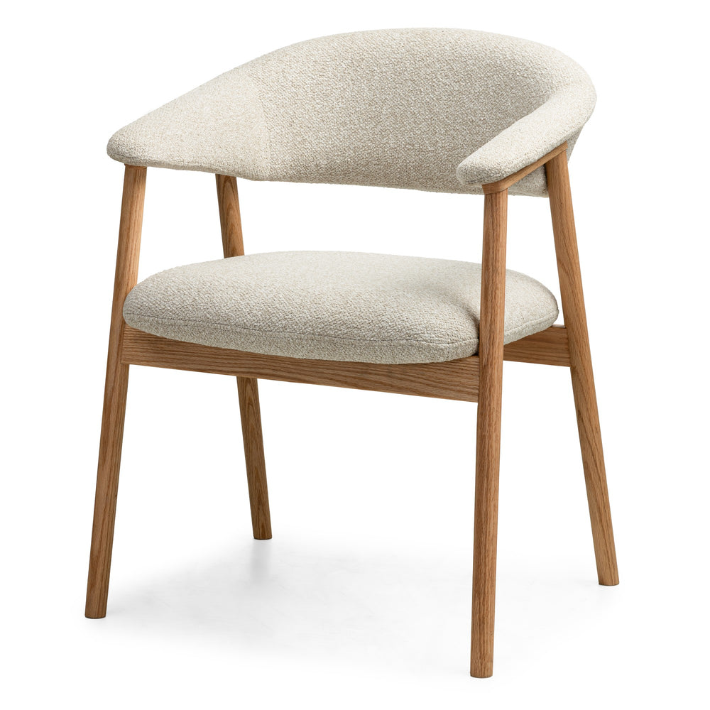 Dining chair CEDRAT, sand/natural oak