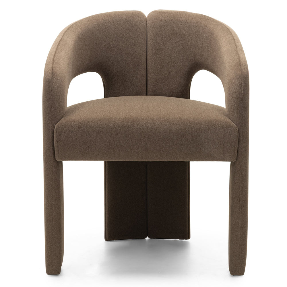 Chair with armrests CHANEL, mocha