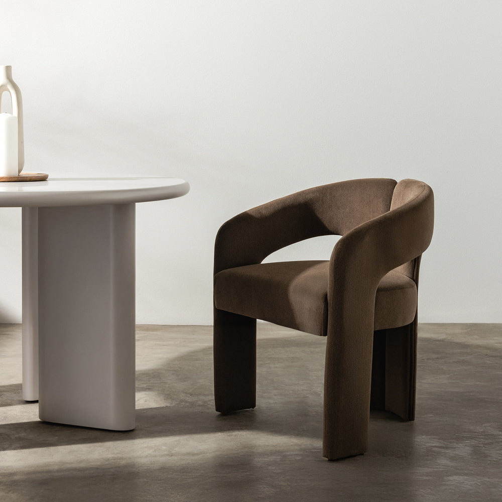 Chair with armrests CHANEL, mocha