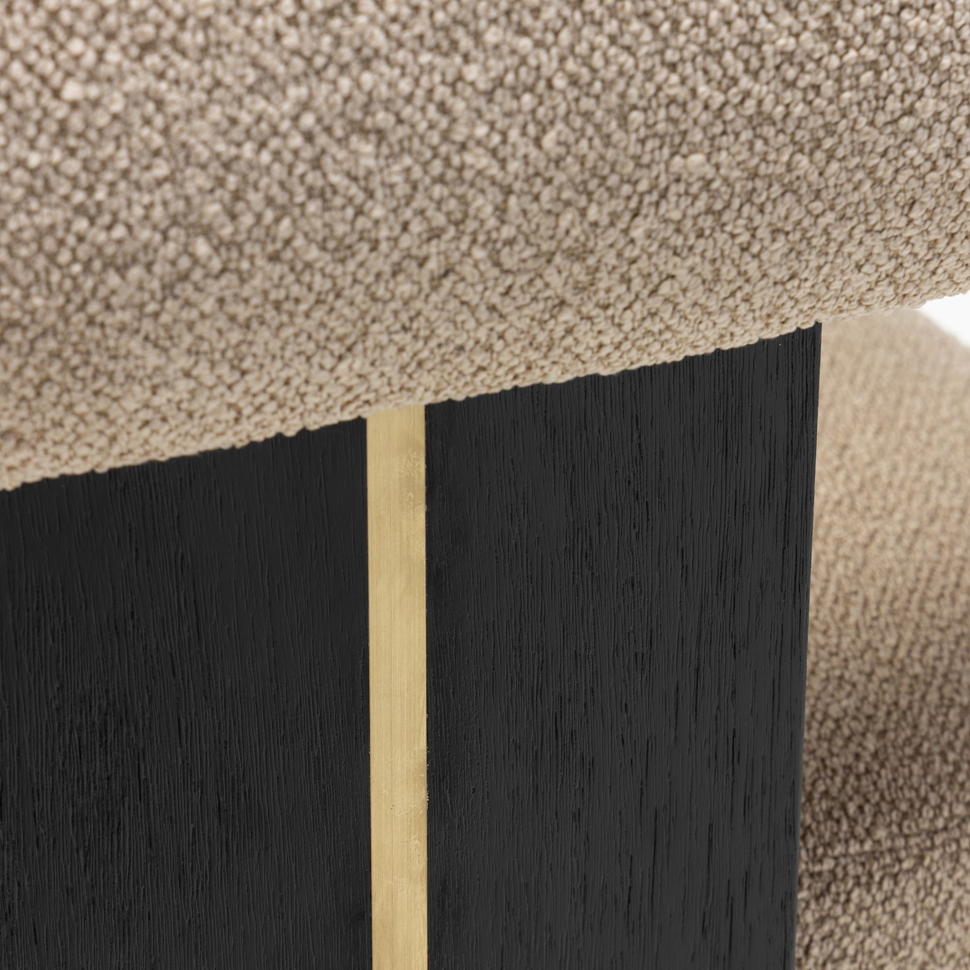 Chair CLARET, beige/black, rubberwood
