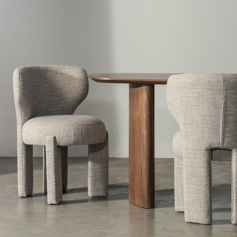 Chair DIAMON, beige, rounded