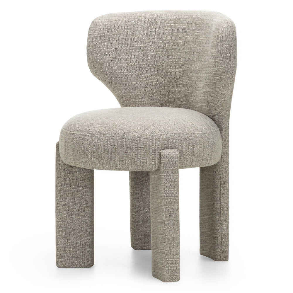 Chair DIAMON, beige, rounded