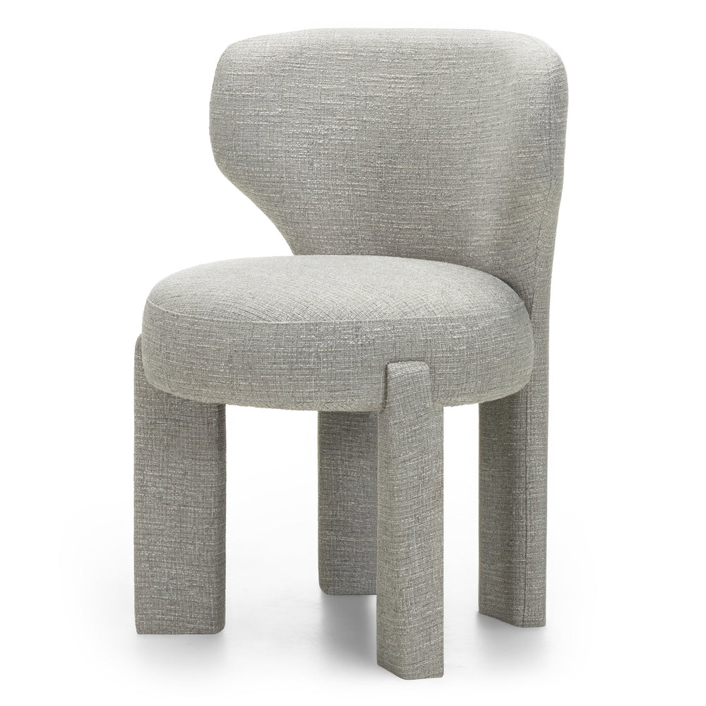 Chair DIAMON, greyish beige, rounded
