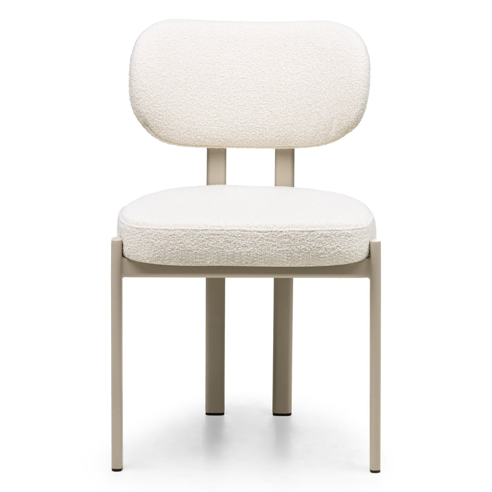 Chair ELODIE, cream/sand legs