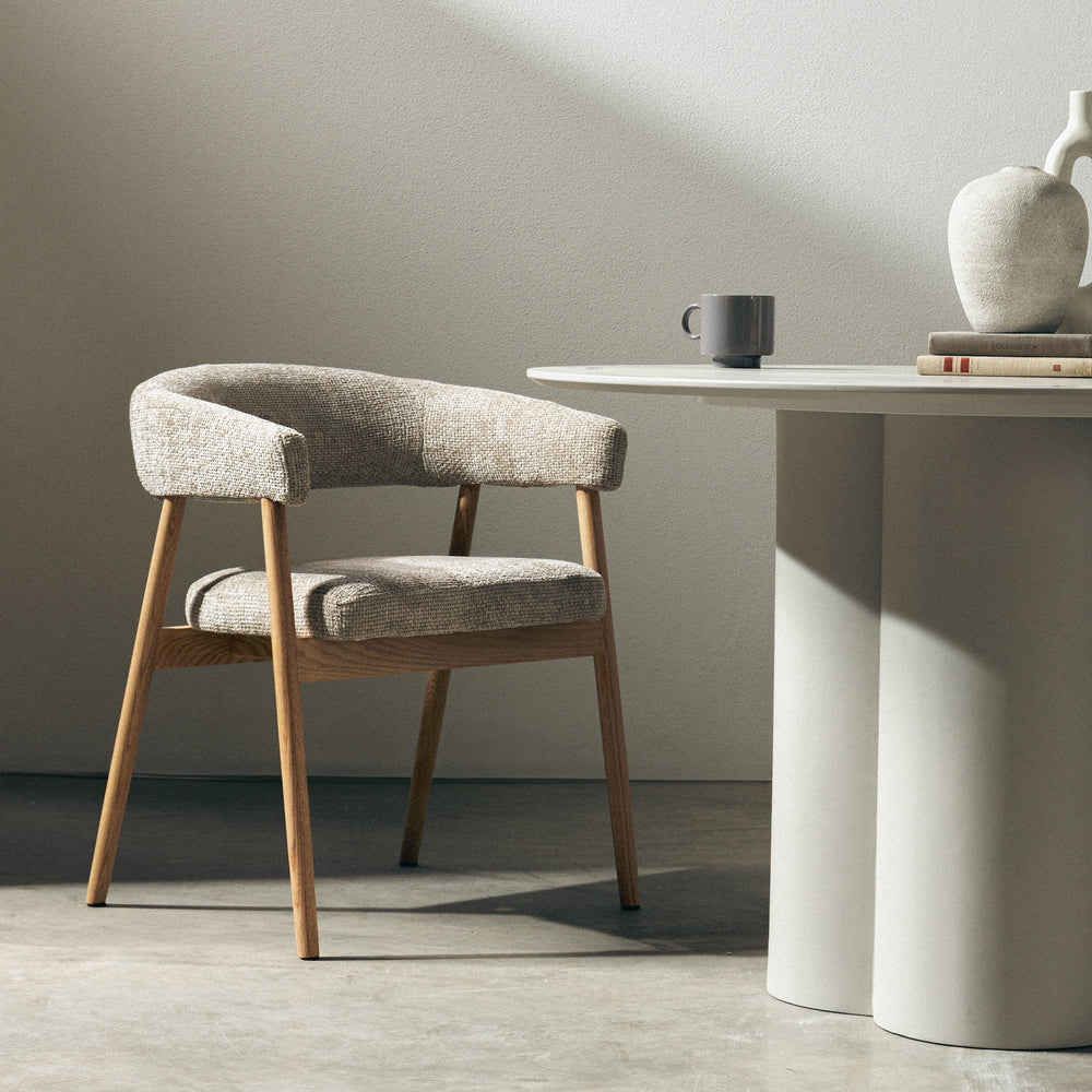 Dining chair FALCON, sand/natural oak