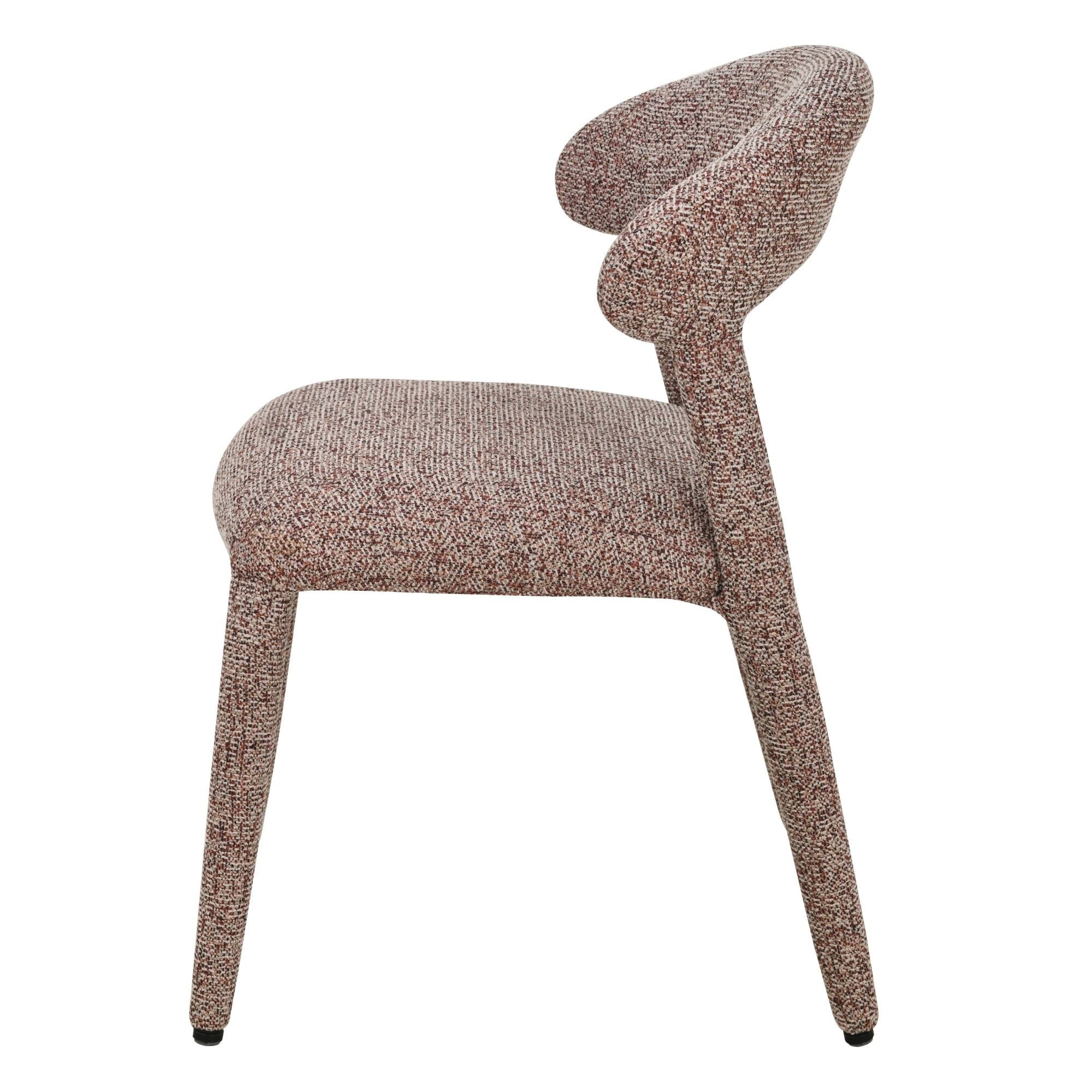 Chair FLAIR, mélange, sand burgundy