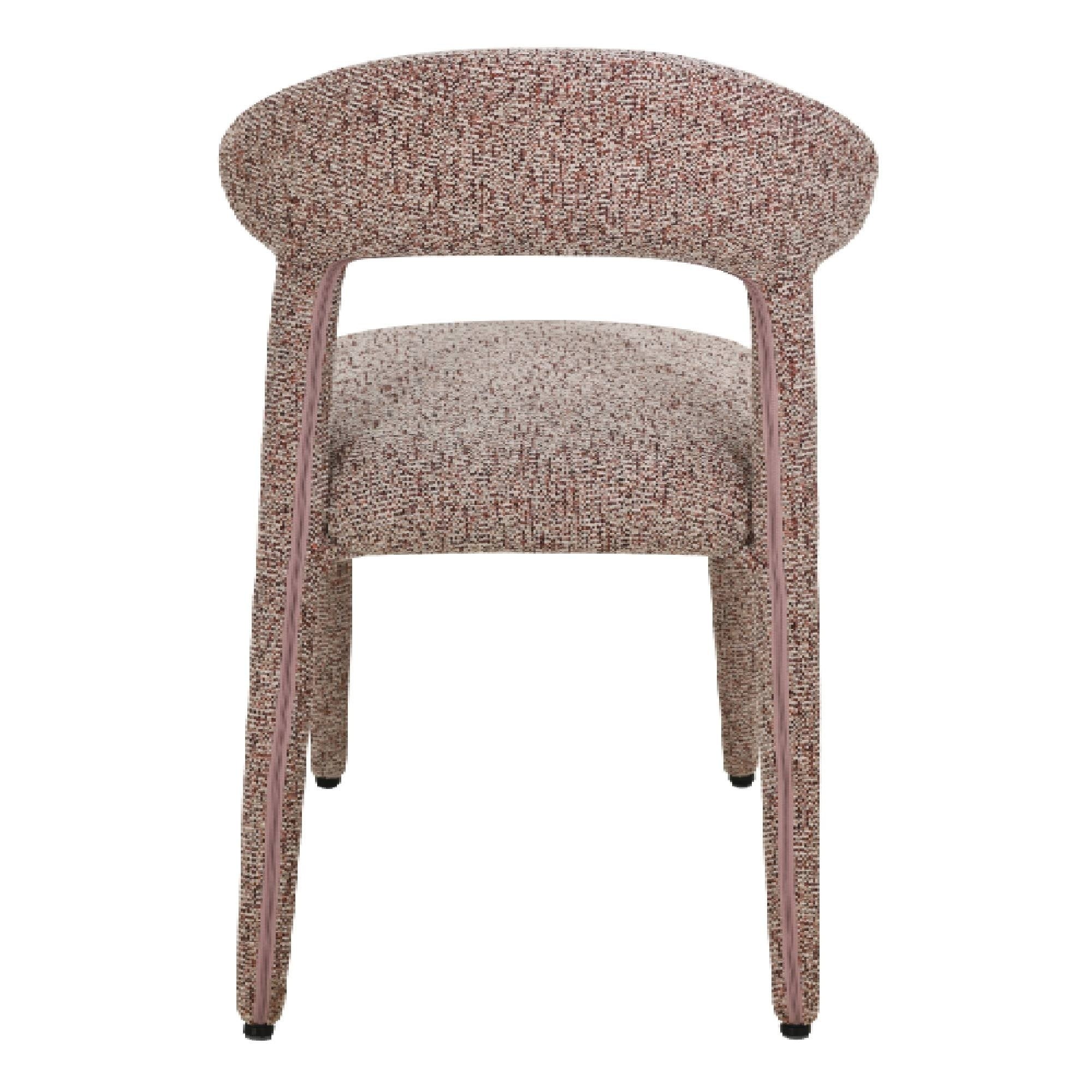 Chair FLAIR, mélange, sand burgundy